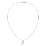 Lucky Feather Dolphin on white background. Silver dolphin charm on nylon cord.