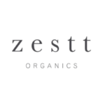 zestt organics brand logo in gray letters